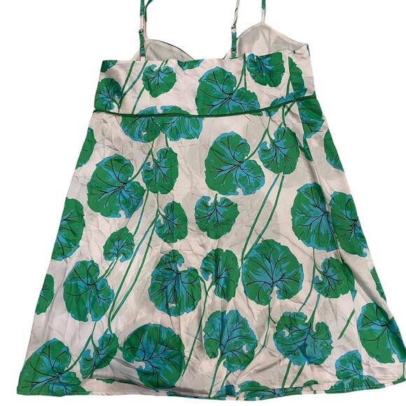 Diane Von Furstenberg for Target Green/White Floral Spaghetti Strap Dress 2XL - Picture 6 of 8